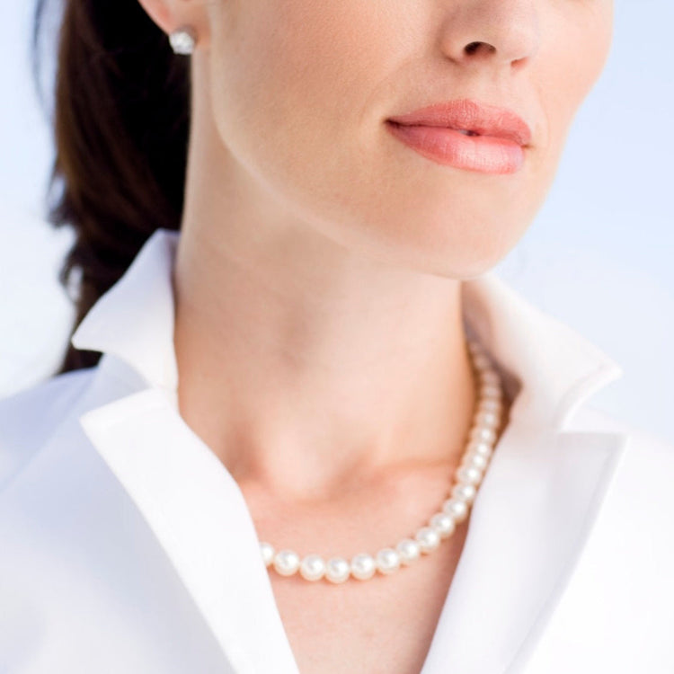 A+ signature freshwater pearl strand necklace
