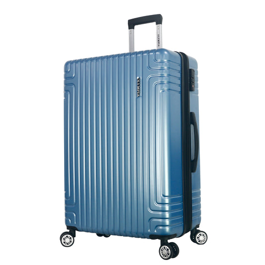 Gulliver 3-Piece Expandable Hardcase Luggage Set with TSA Lock - Steel Blue