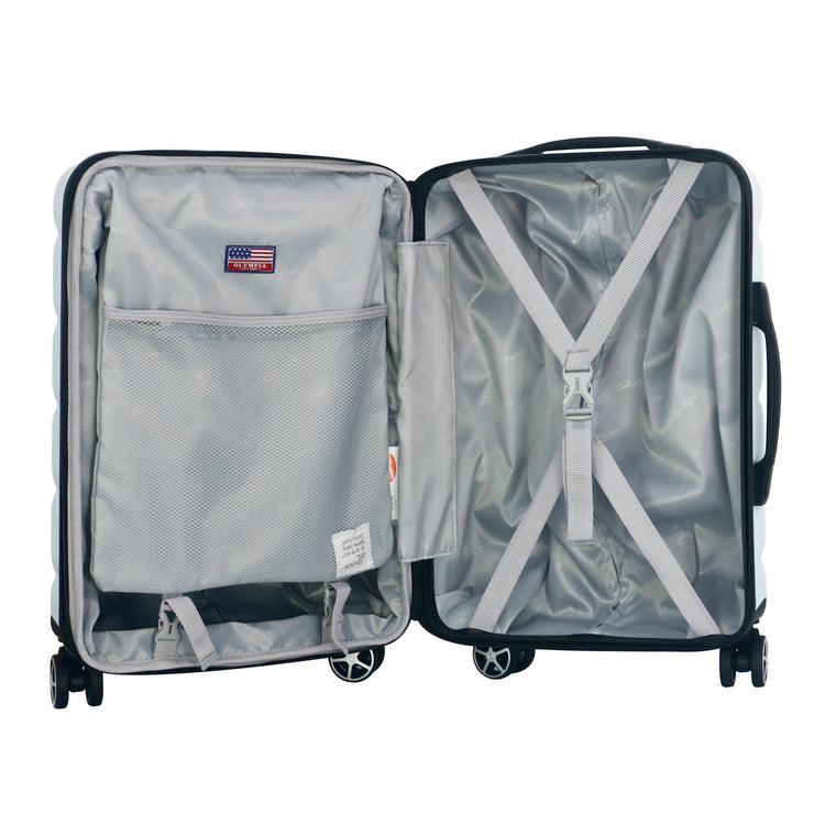 Raptor 3-Piece Expandable Hardcase Luggage Set - Chambray Blue