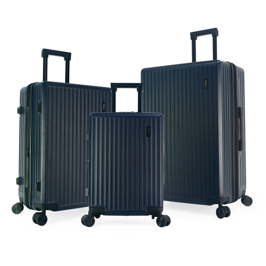 Olympia USA Fandom 3-Piece Expandable Hardcase Luggage Set - Deep Navy