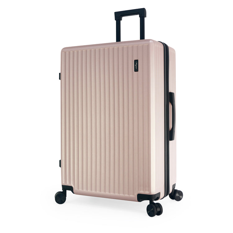 Olympia USA Fandom 3-Piece Expandable Hardcase Luggage Set - Pastel Pink