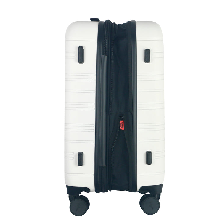 Olympia USA Aries 3-Piece Expandable Hardcase Luggage Set - Ivory