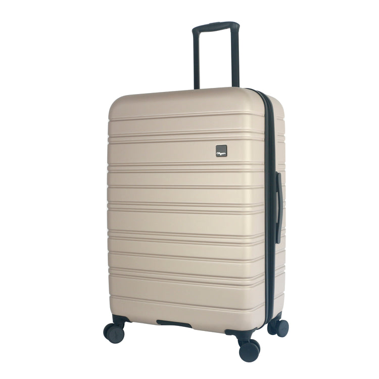 Olympia USA Aries 3-Piece Expandable Hardcase Luggage Set - Mushroom