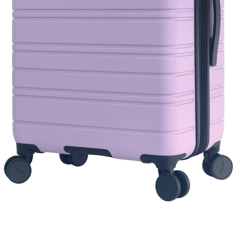 Olympia USA Aries 3-Piece Expandable Hardcase Luggage Set - Purple