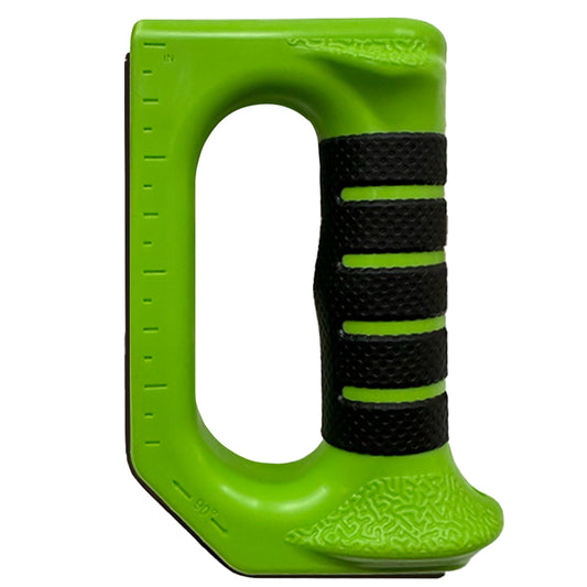 Green and black hammer fist 7 in 1 multi tool on a white background