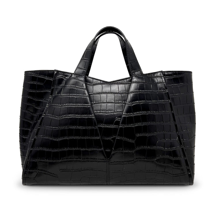 Genuinue Leather Everywhere Handbag - Black