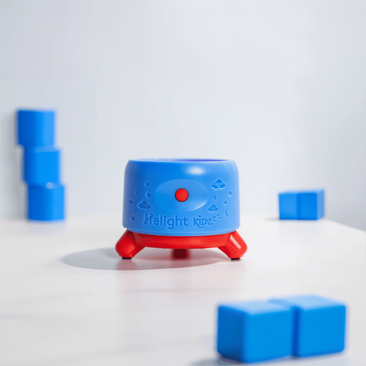 Blue and red toy with 'Height Kiz' branding on a white background