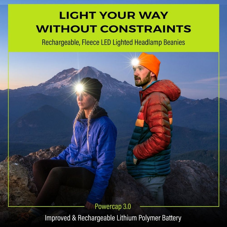POWERCAP 3.0 Rechargeable Fleece LED Lighted Headlamp Beanies - 2-Pack Bundle (Real Tree Edge + Real Tree Edge)