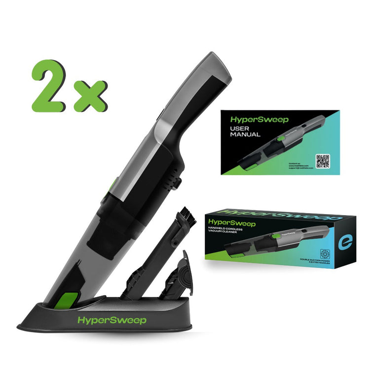 Hypersweep car vacuum cleaner - 2 pack