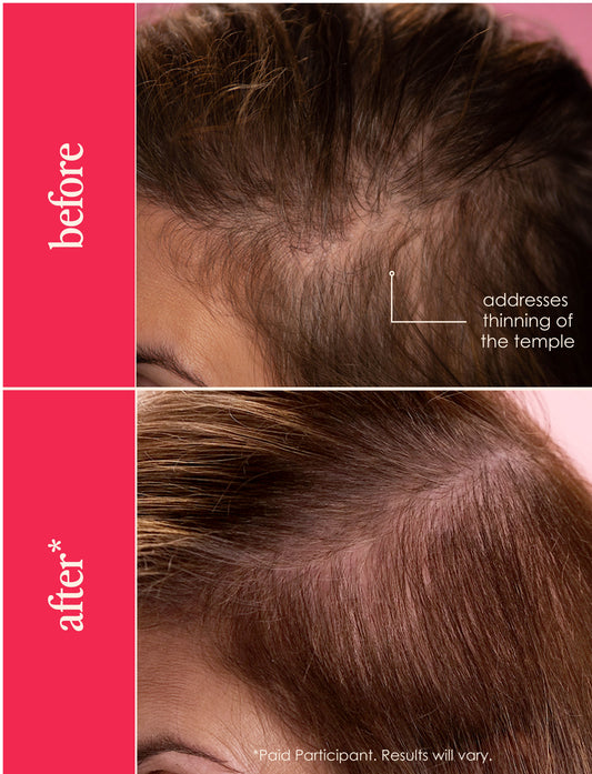 Grande Hair hair enhancing serum bottle with dropper on a light beige background