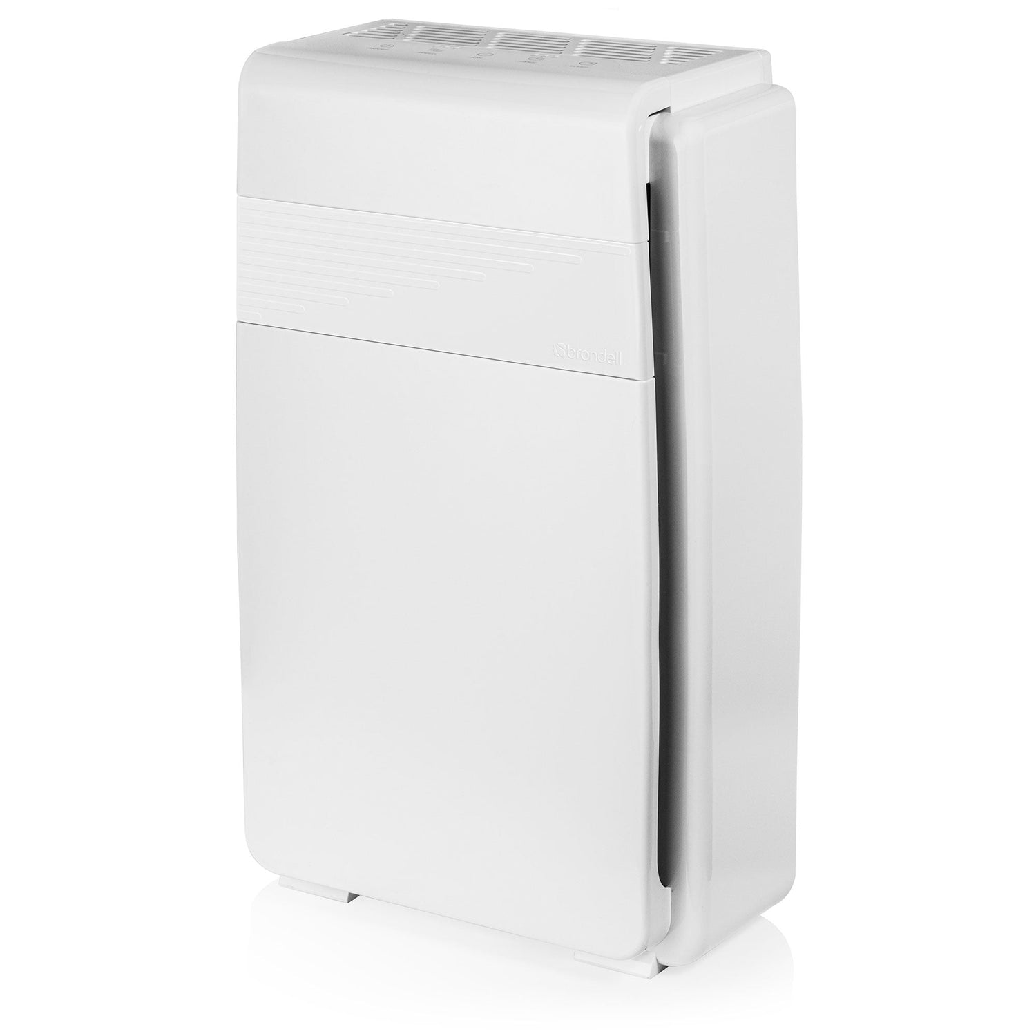 White air purifier on a white background