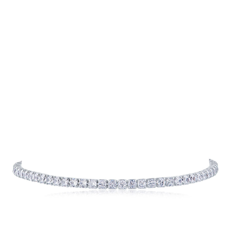 Ice by Jardin Sterling Silver Tennis Bracelet
