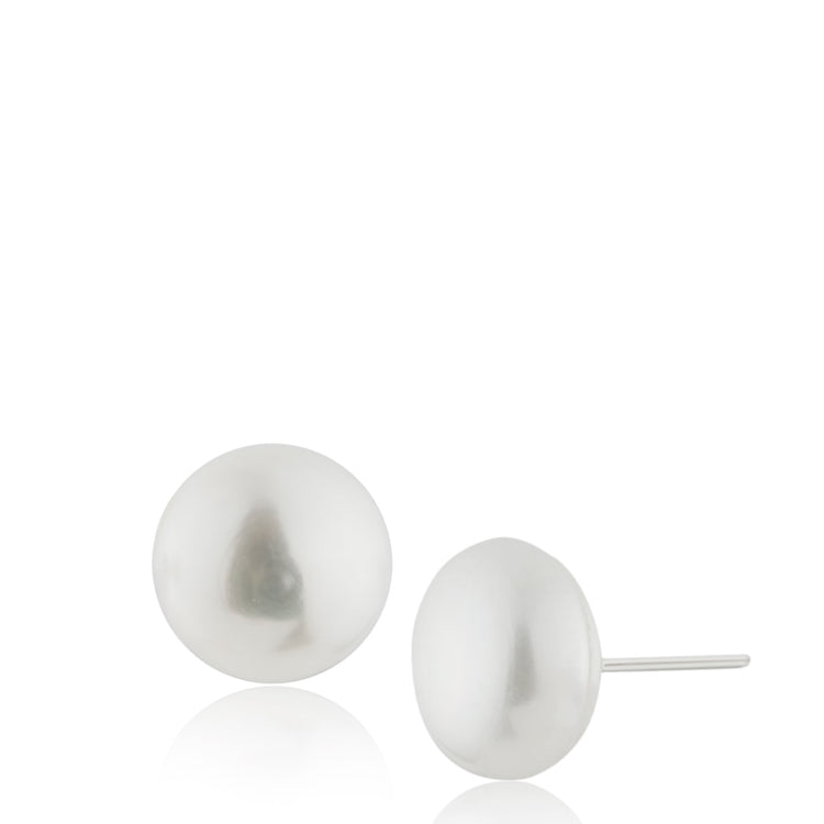 Ice by Jardin White cultured  Fresh Water Pearl