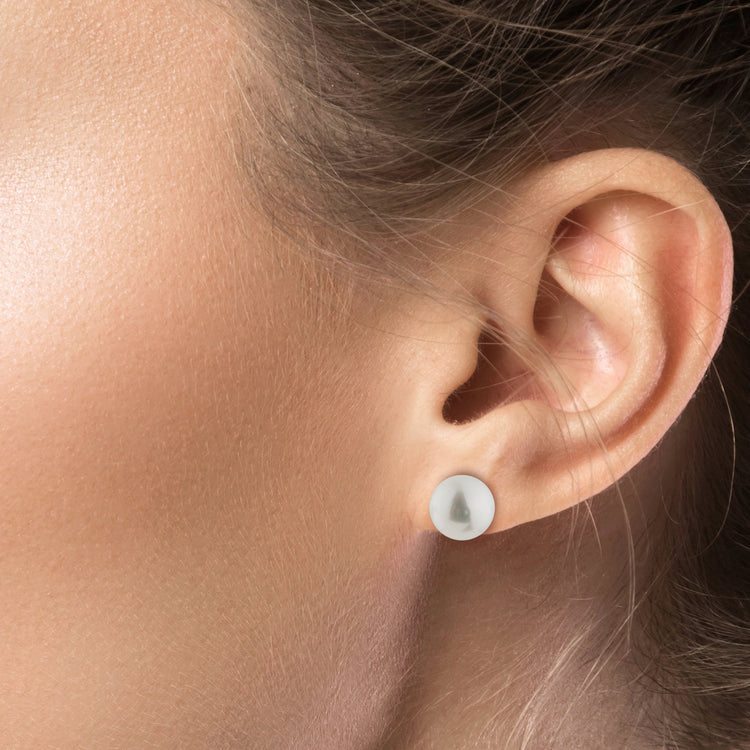 Ice by Jardin White cultured  Fresh Water Pearl