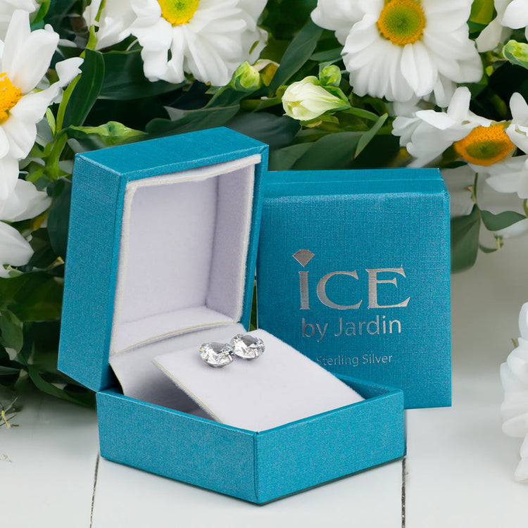 Ice by Jardin 8mm CZ Round Stud