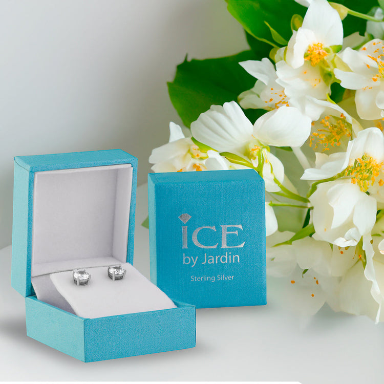 Ice by Jardin Pearl and CZ 2 Set Earrings