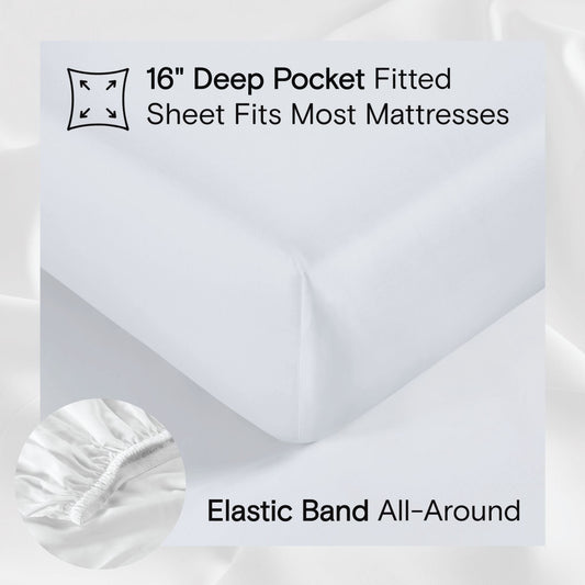 Organic Bamboo Sheet Set - Snow