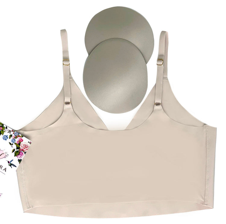 SEAMLESS BRALETTE - Beige