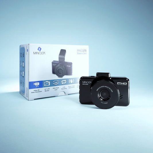 Minolta - Minolta MNCD370 1080p Full HD Dash Camera w/3.0" LCD Monitor