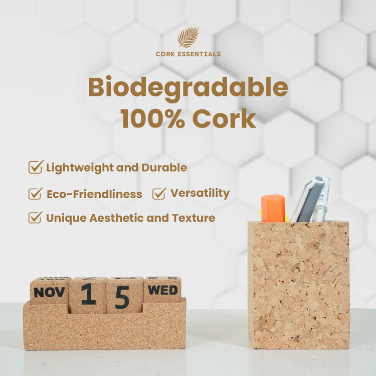 Cork Desk Calendar Small