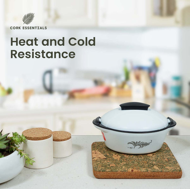 Square Trivets Olive Textured Set of 2