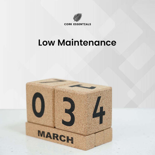 Cork calendar block displaying '07 4 JULY' on a white background