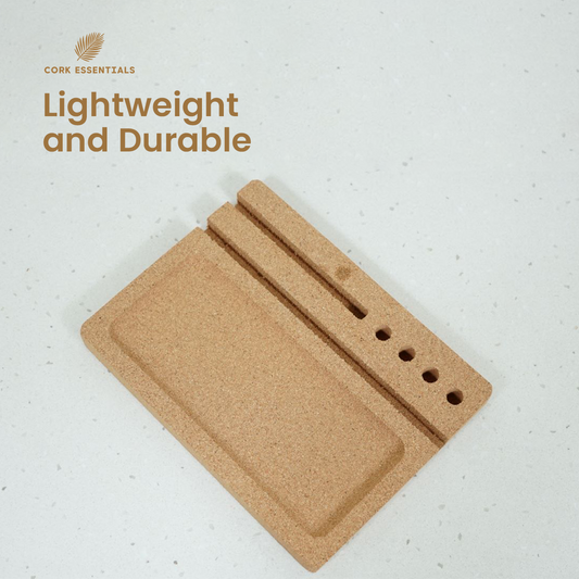 Brown sanding block on a white background