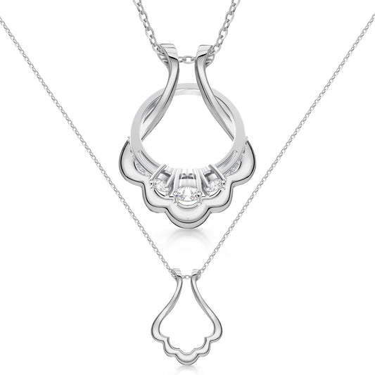 Patented Ring Holder Necklace - .925 Sterling Silver