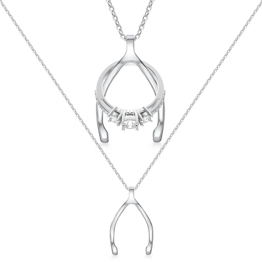 Patented Ring Holder Necklace - .925 Sterling Silver