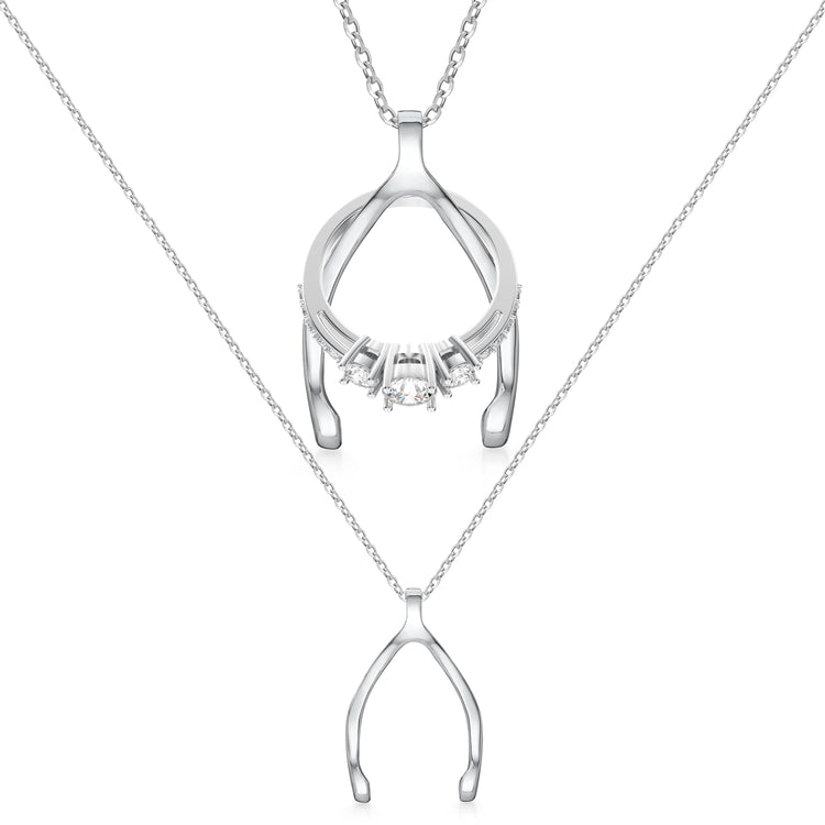 Patented Ring Holder Necklace - .925 Sterling Silver