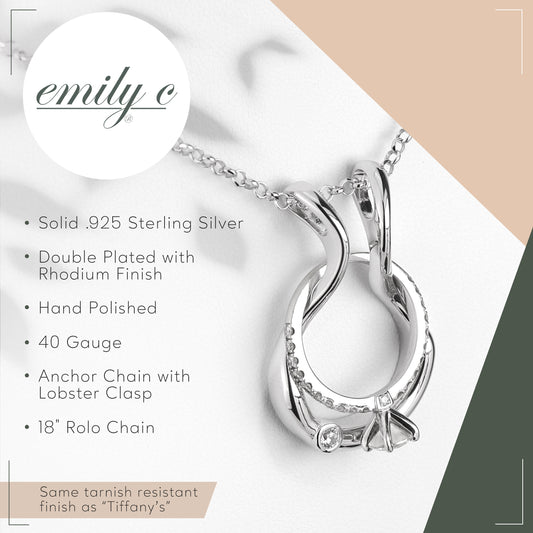 Patented Ring Holder Necklace - .925 Sterling Silver