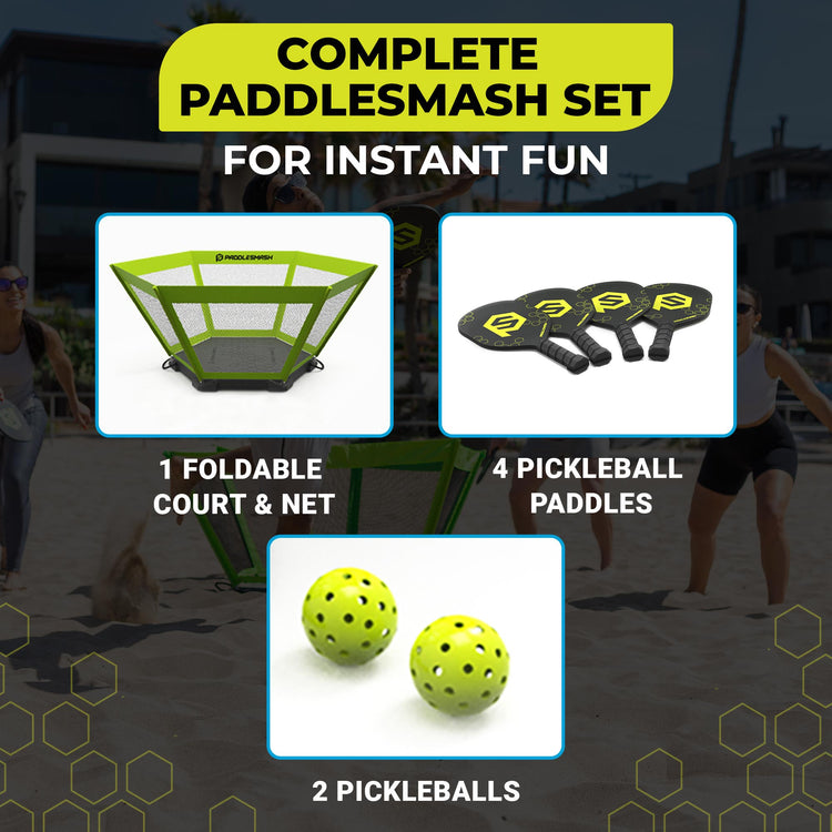 New Outdoor Game of Pickleball Meets Roundnet