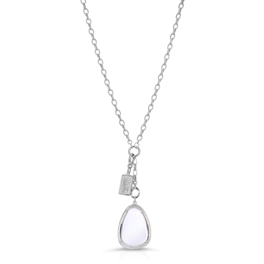 Journey Charm Silver-Magnifier Pendant Necklace