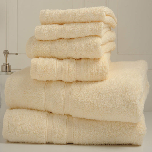 Bibb Home 6-Piece Zero Twist Egyptian Cotton Towel Set