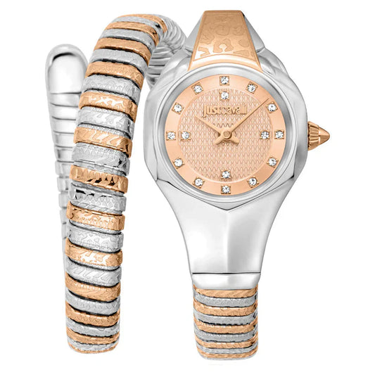 Just Cavalli Women's Two Tone Rose Gold/Silver Watch with Rose Gold Dial - two tone Gold/SS