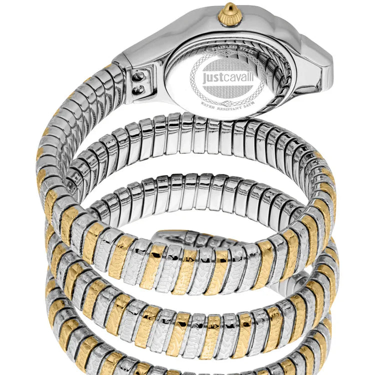 Just Cavalli Women's Two Tone Gold/Silver Watch with Silver Dial - two tone Gold/SS