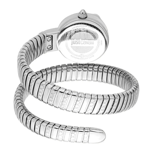 Just Cavalli Women’s Stainless Steel Snake Watch with Silver dial - Stainless Steel