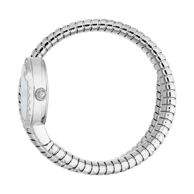 Just Cavalli Women’s Stainless Steel Snake Watch with Silver dial - Stainless Steel