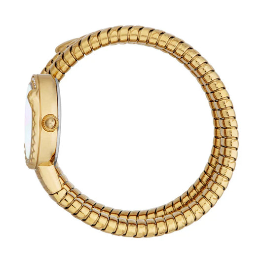 Just Cavalli Women’s Gold Stainless Steel Snake Watch with White dial - Gold