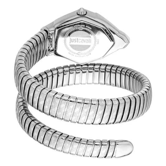 Just Cavalli Women’s Stainless Steel Snake Watch with Silver dial - Stainless Steel