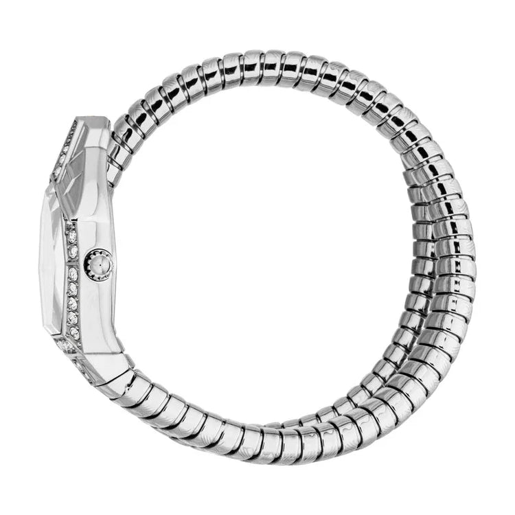 Just Cavalli Women’s Stainless Steel Snake Watch with Silver dial - Stainless Steel