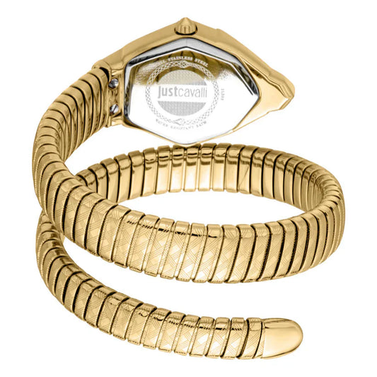 Just Cavalli Women’s Gold Stainless Steel Snake Watch with Gold dial - Gold Stainless