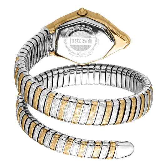 Just Cavalli Women's Two Tone Gold/Silver Watch with Gold Dial - two tone Gold/SS