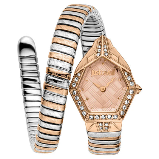 Just Cavalli Women's Two Tone Rose Gold/Silver Watch with Rose Gold Dial - Two Tone Rose Gold/SS