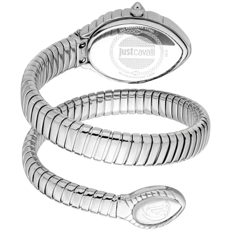 Just Cavalli Women’s Stainless Steel Snake Watch with Silver dial - Stainless Steel