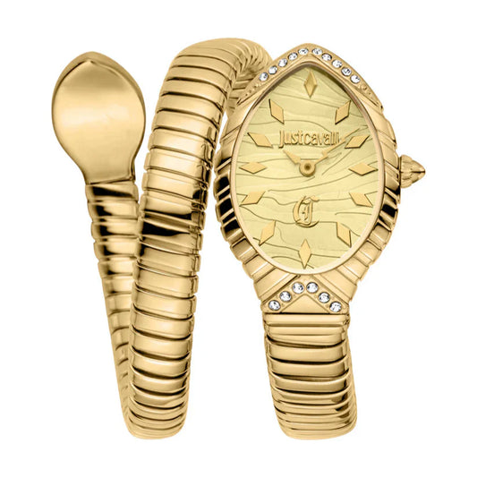 Just Cavalli Women’s Gold Stainless Steel Snake Watch with Gold-tone dial - Gold