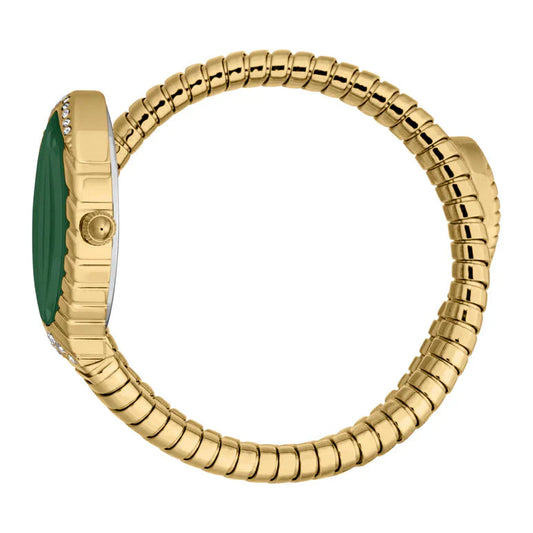 Just Cavalli Women’s Gold Stainless Steel Snake Watch with Green dial - Gold