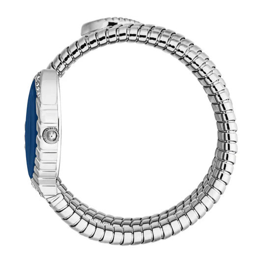 Just Cavalli Women’s Stainless Steel Snake Watch with Blue dial - Stainless Steel