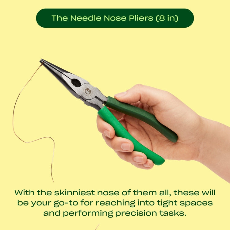 The Pliers Bundle with The Wire Cutter Pliers - Character (Green)