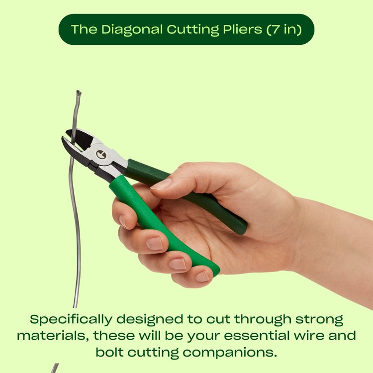 The Pliers Bundle with The Wire Cutter Pliers - Character (Green)